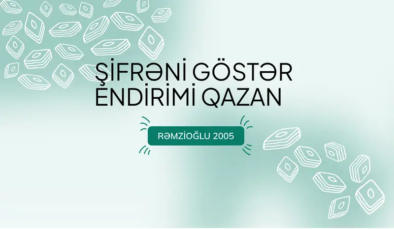 Şifrəni göstər endirimi qazan